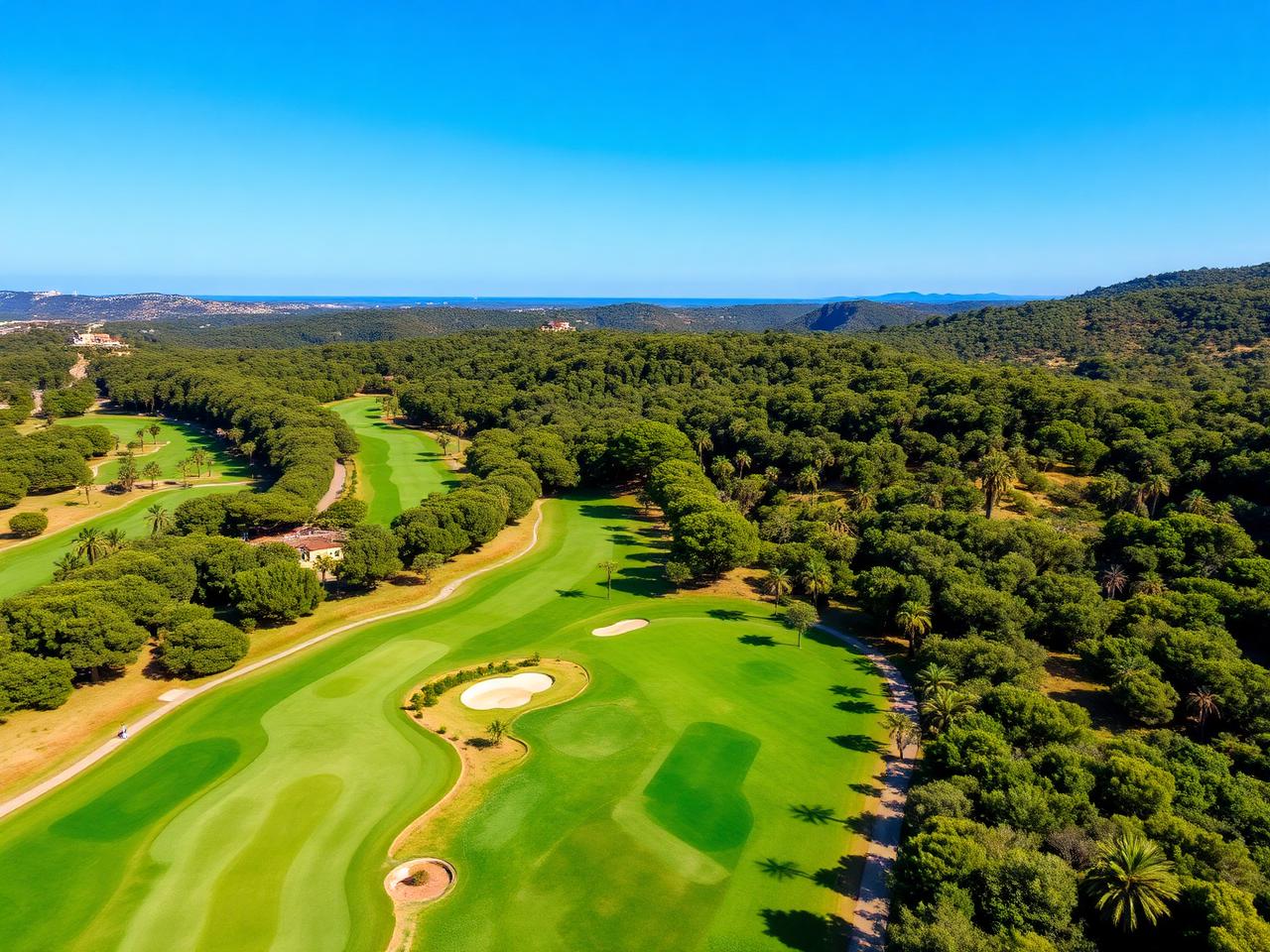 Luftaufnahme des Golfplatzes Son Gual auf Mallorca